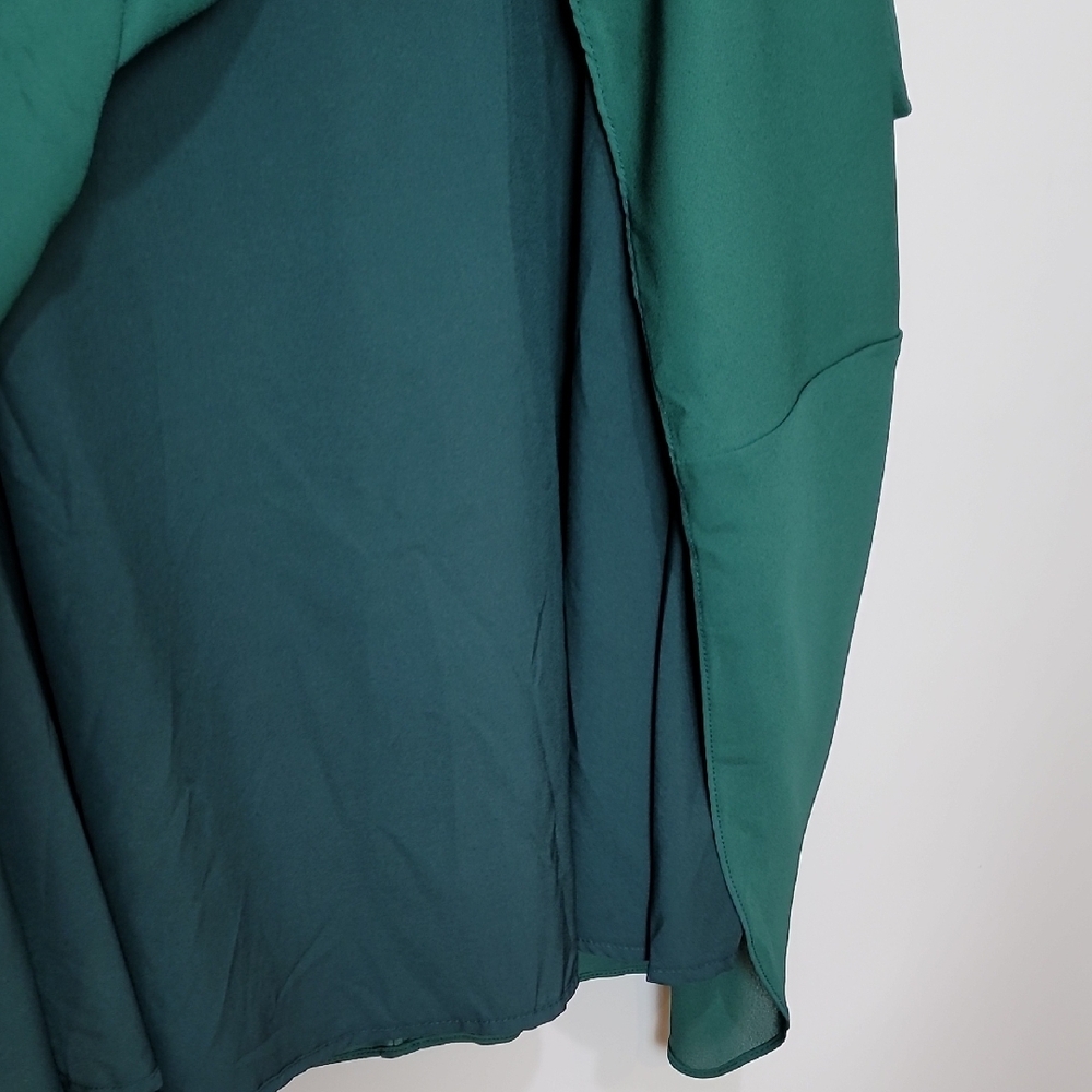 SHEIN Green Mini Sundress with Ruffled Flutter Sleeves - Picture 8 of 12